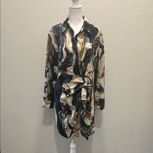 SHEIN Abstract Print Mini Dress